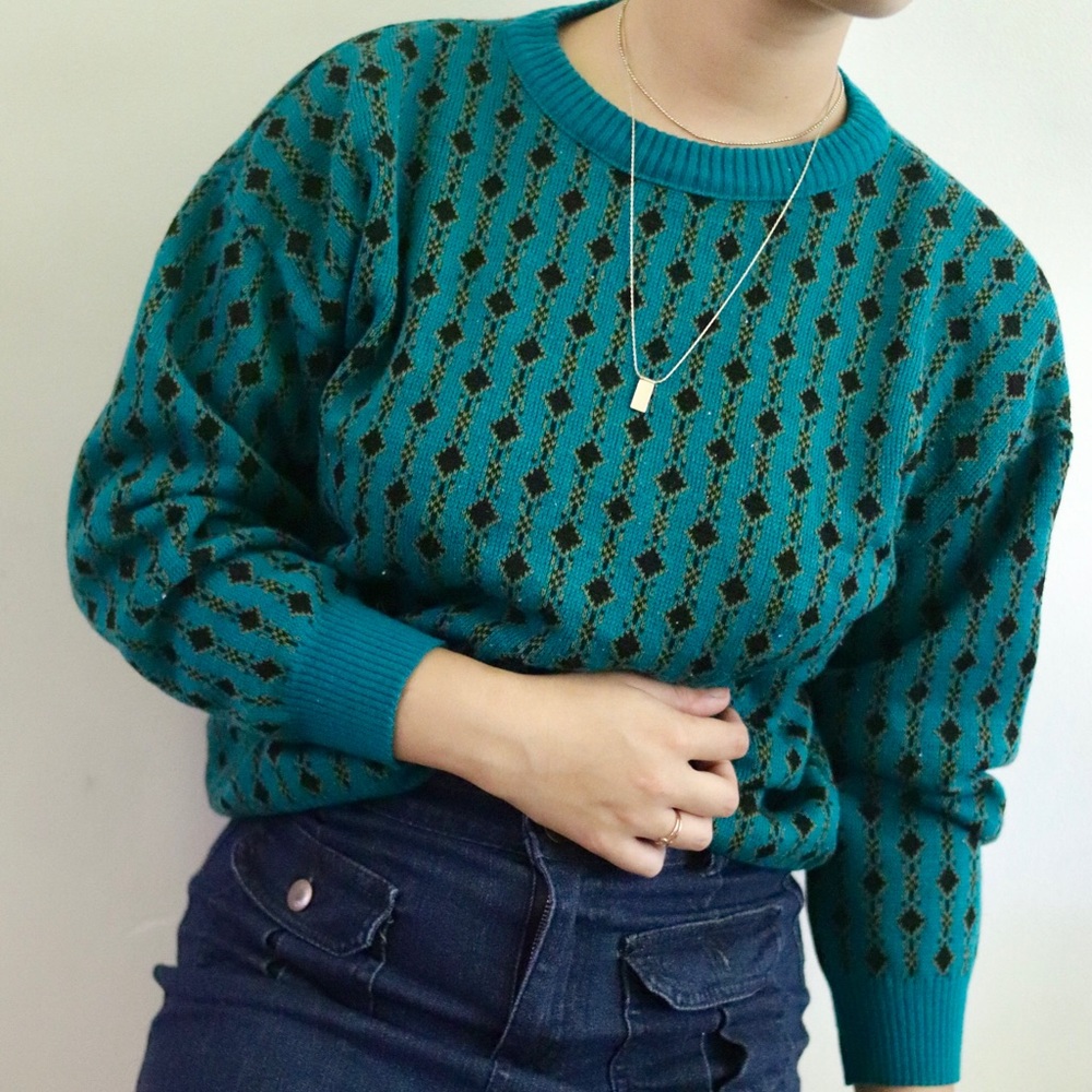 Vintage Green Sweater